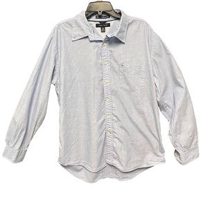 Tommy Hilfiger Mens XL Blue Long Sleeve Shirt